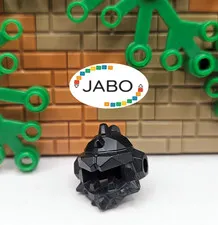 ( S12 / 4 / 23 ) LEGO 22425 Headgear Helmet Spiked with Side Holes Black