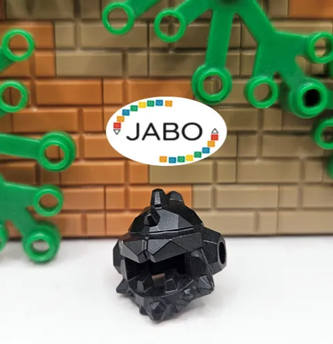 ( S12 / 4 / 23 ) LEGO 22425 Headgear Helmet Spiked with Side Holes Black