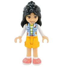 LEGO® Friends LIANN Minifigure™ Minidoll Blue Vest Orange Shorts frnd583