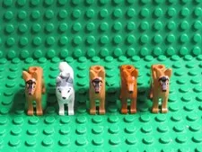 Lot of Lego minifigures dog german shepherd pets huskie police CITY DG55