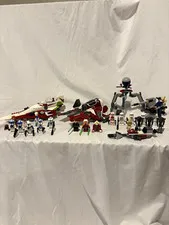 LEGO Star Wars Bulk Lot Clone Trooper Minifigures Vehicles & Builds Incomplete