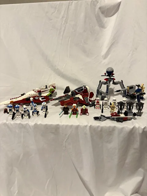 LEGO Star Wars Bulk Lot Clone Trooper Minifigures Vehicles & Builds Incomplete