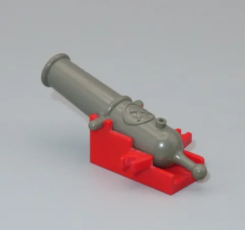 LEGO Pirates shooting Cannon classic dark gray & red base 6285 minifigure weapon