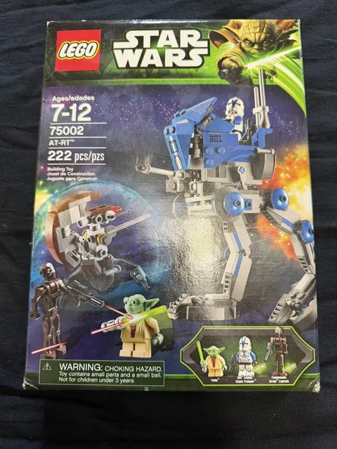 LEGO 75002 - Star Wars AT-RT vehicle + Yoda Clone Trooper SEALED NEW RETIRED set