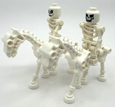 Lego Castle Skeleton on Horse Lot of 2 Minifigure