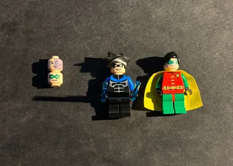 Lego Batman 2006 Lot Nightwing Robin Two Face Pad Printed (READ)