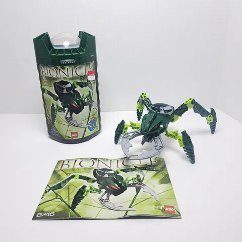 LEGO Bionicle Visorak KEELERAK (8746) Canister and Instruction Manual Included