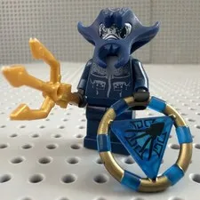 LEGO Atlantis Manta Warrior Minifigure Treasure Key Trident atl003 8075