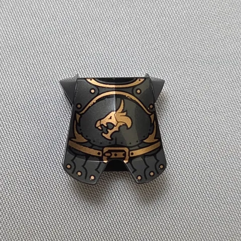 RARE LEGO Armor Breastplate Kingdoms Dragon Head 2587pb26 cas495 - Read Descrip!