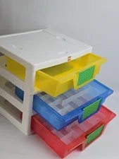 Lego Iris 3 Drawer Storage Unit + 2 Sorting Trays