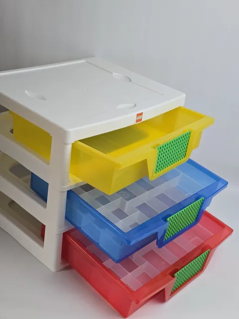 Lego Iris 3 Drawer Storage Unit + 2 Sorting Trays