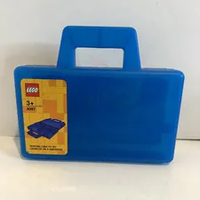 LEGO Sorting Box to Go Travel Case Organizing Dividers Blue