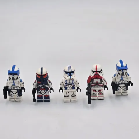 LEGO Star Wars Republic Bricks Custom Clone Minifigure Lot Of 5 Tigershark Shock