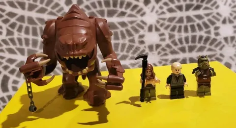 LEGO Star Wars 75005 Rancor PIT BIGFIG & 3 Minifigures Lot Authentic + 1 Free