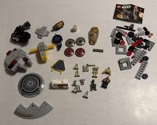 Lego STAR WARS Mixed Lot Discs•PARTIAL Builds/Battle Droids/Minifigures•Pieces