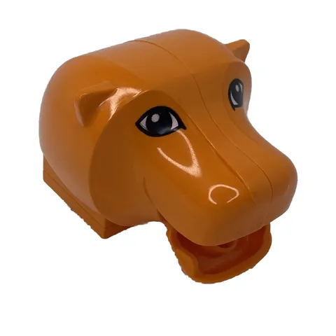 Lego Duplo ORANGE LION HEAD Specialty Printed Block Part Zoo Safari