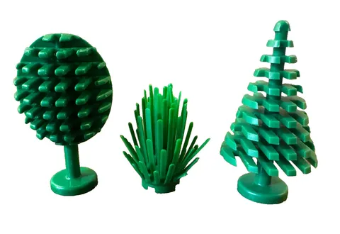 Lego Trees Plants Garden Bushes City Castle Vintage Fun Toy Set Lot Greenery