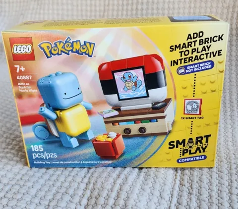 LEGO 40887 Pokemon SMART Play Ditto as Squirtle Movie Night GWP New Sealed