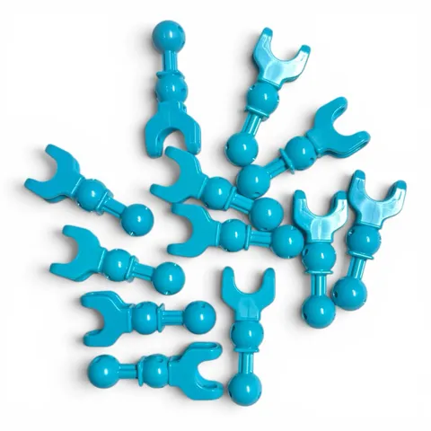 LEGO Hero Factory 90609 Arm Leg Ball Joint Medium Azure Blue Lot of 12 Bionicle