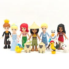 LEGO Disney Princess Mini Doll Bundle 6 Figures Animal FRIENDS Hei Hei Pua Olaf
