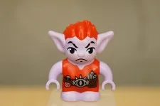 LEGO Toy Elves Goblin Jimblin Minifigure ELF026 41183 Purple Body Red Hair