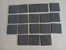 LEGO BULK LOT 18 DARK BLUISH GRAY PLATE 8X8 #41539