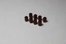 (8) Reddish Brown LEGO 1x1 Brick Round Cylinders 3062