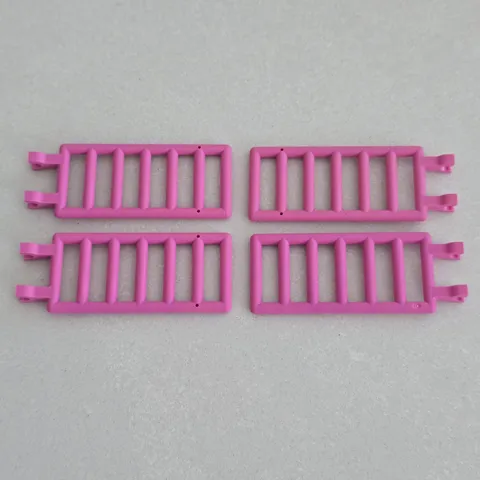 LEGO Pink Bars Fence 7 x 3 with Double Clips (6020) 4 X Pieces Ladder
