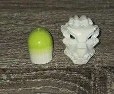 LEGO Bionicle Mask IDEN Toa Matoro 56154 Rubber with Green Plastic Insert