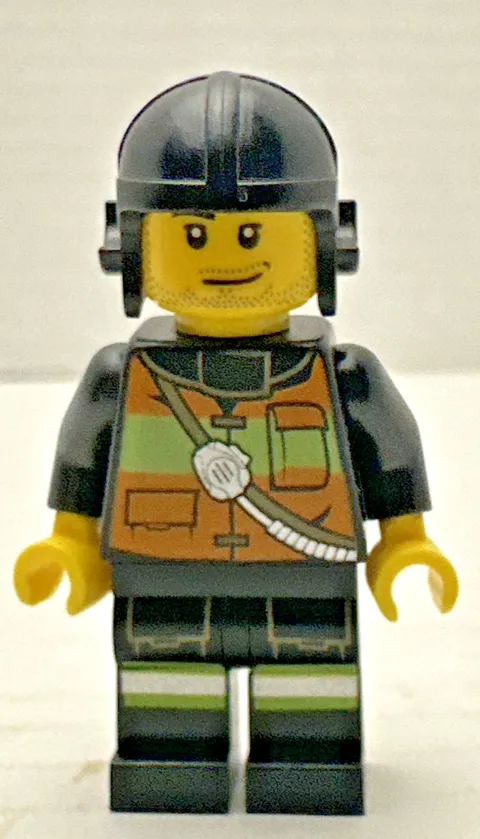 LEGO City firefighter minifigure, #cty344