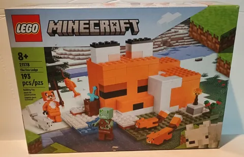 LEGO 21178 MINECRAFT THE FOX LODGE 193 PIECES New Factory Sealed in Box Retired