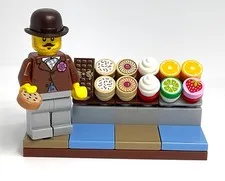 Lego Wild West Sweetshop Merchant Minifigure - Western Cowboy Frontier