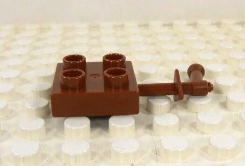 Lego Duplo Item Trap Door Latch brown