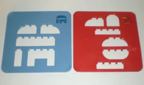 Lego DUPLO 2 Sorting Templates from Creative Sorter Set 6784 - Elephant & Bird