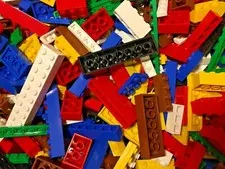 LEGO LOT 1-POUND ALL BRICKS & PLATES Building Blocks Mixed Sizes & Colors 