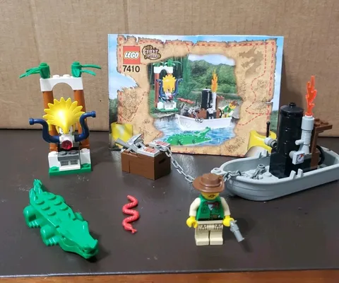 LEGO Adventurers Orient Expedition 7410 Jungle River 100% Complete W/Instruction