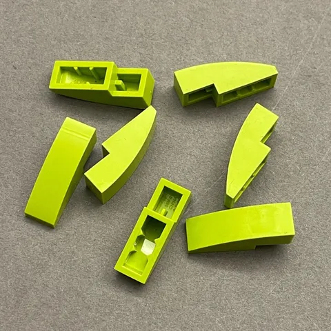 Lego 50950 Lime Green Replacement Parts Pieces Lot of 7