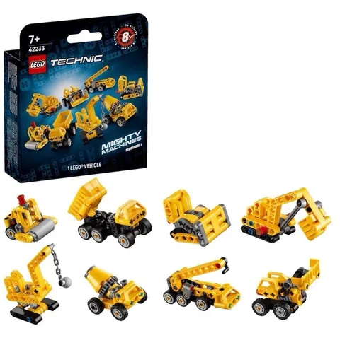 LEGO® 42233 Technic Series 1 Mighty Machines Complete Set All 8 Vehicles