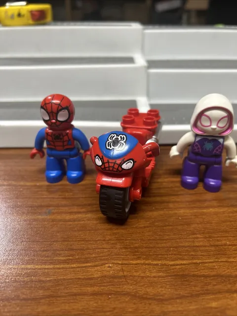 Lego Duplo Spiderman & Motorcycle Spider Gwen Stacy