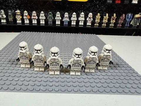 LEGO Star Wars Phase 2 Clone Trooper Minifigure Lot of 6 SW1319