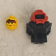 LEGO 1990s Aquazone Aquashark Underwater Helmets Red Visors Lot Part 6089 6090