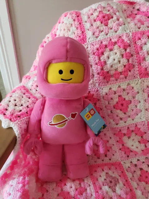 PINK ASTRONAUT plush NEW stuffed LEGO doll minifigure mini figure target 