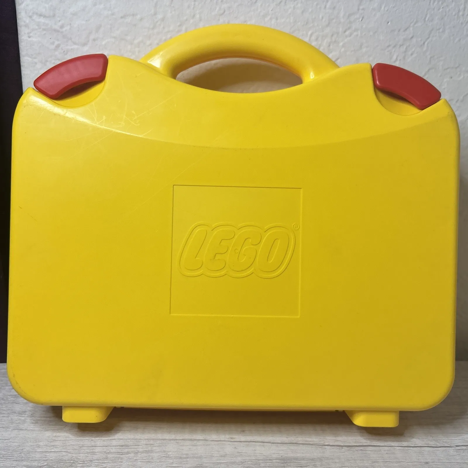 LEGO Plastic Storage Box / Carrying Case Yellow Removable Dividers 2012