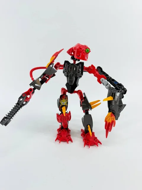 LEGO Hero Factory Bionicle Custom Red Black Buildable Robot Figure