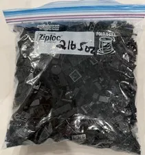 LEGO Black Pieces Bulk Lot Assorted Bricks Plates Parts Color Sorted 2.5 lbs
