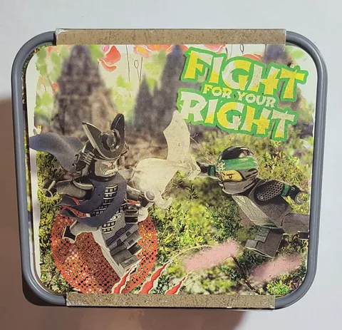 LEGO Ninjago Lunchbox Food Storage Box Fight for your Right Ninja Movie 4050