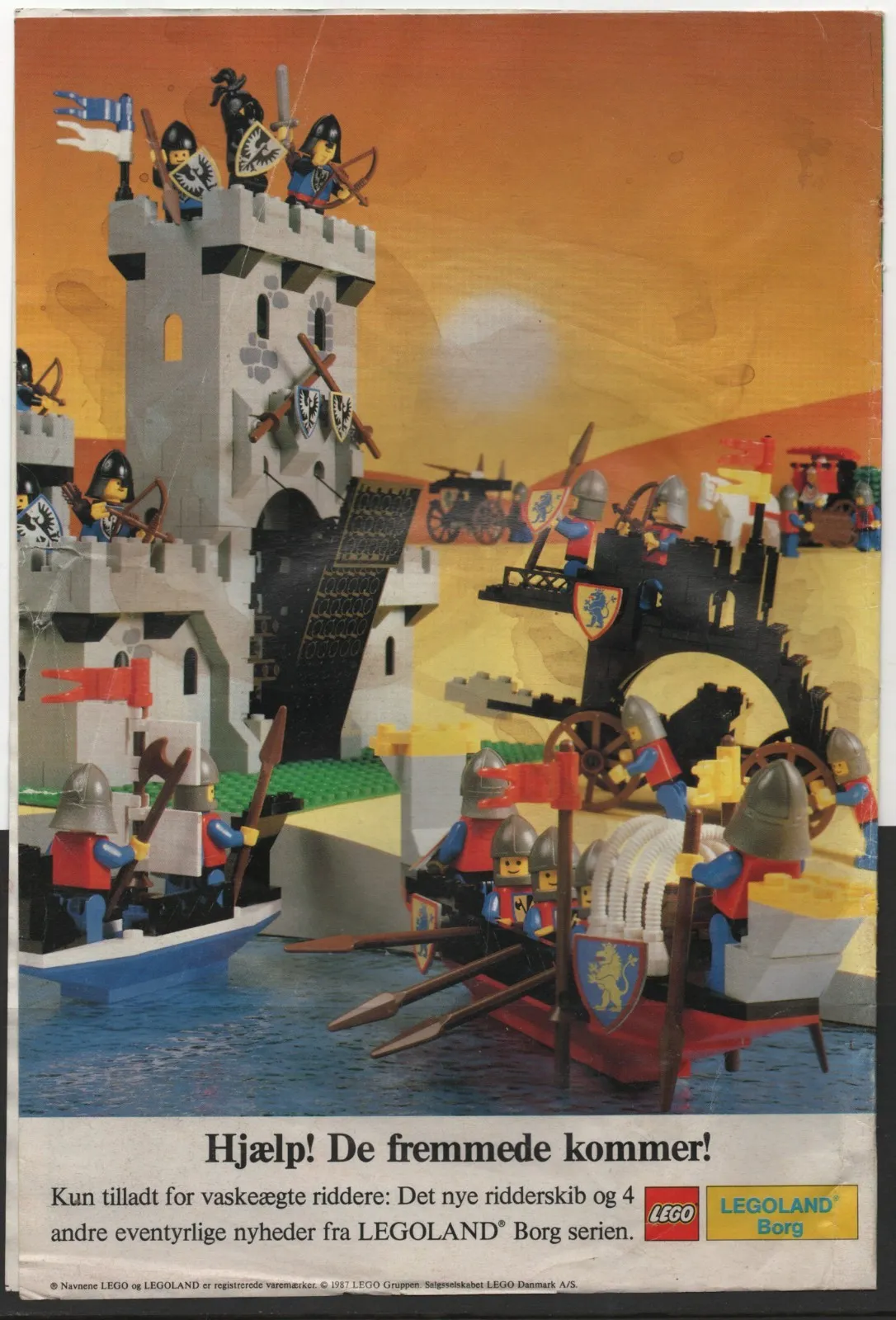 LEGO ADVERTISING INSERTS #  6-1572 #  CASTLE AND KNIGHTS # 1987 #