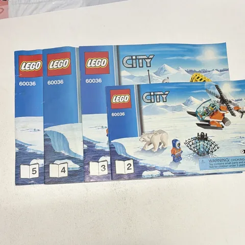 LEGO City 60036 Arctic Base Camp Illustrated Instruction Manual Booklets 2-5