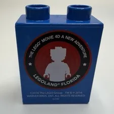 Lego Legoland Florida Collector's Duplo Brick "LEGO Movie 4D A New Adventure"