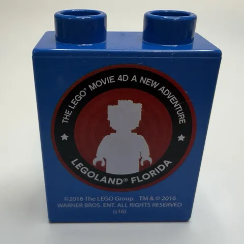 Lego Legoland Florida Collector's Duplo Brick "LEGO Movie 4D A New Adventure"